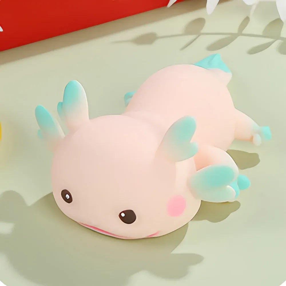 Axolotl Squeeze Toy – Squishy Slow Rebound Stress Relief Fidget for Kids & Adults Cute Axolotl Squeeze Toys Stretch Design Cartoon Fish Squishy Toy Stress Relief Slow Rebound Toys Fidget Doll For Adult Kids