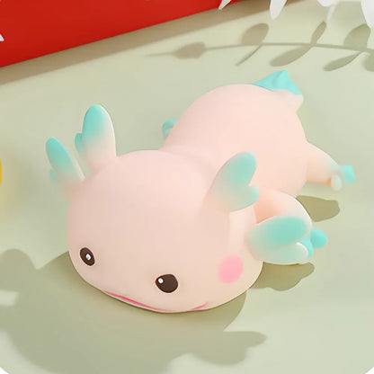Axolotl Squeeze Toy – Squishy Slow Rebound Stress Relief Fidget for Kids & Adults Cute Axolotl Squeeze Toys Stretch Design Cartoon Fish Squishy Toy Stress Relief Slow Rebound Toys Fidget Doll For Adult Kids