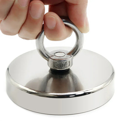 D16~D42mm Super Strong Neodymium Fishing Magnet N52 Heavy Duty Rare Earth Magnet with Countersunk Hole Eyebolt Salvage Magnetic D16~D42mm Super Strong Neodymium Fishing Magnet N52 Heavy Duty Rare Earth Magnet with Countersunk Hole Eyebolt Salvage Magnetic
