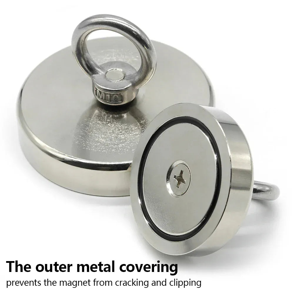 D16~D42mm Super Strong Neodymium Fishing Magnet N52 Heavy Duty Rare Earth Magnet with Countersunk Hole Eyebolt Salvage Magnetic D16~D42mm Super Strong Neodymium Fishing Magnet N52 Heavy Duty Rare Earth Magnet with Countersunk Hole Eyebolt Salvage Magnetic