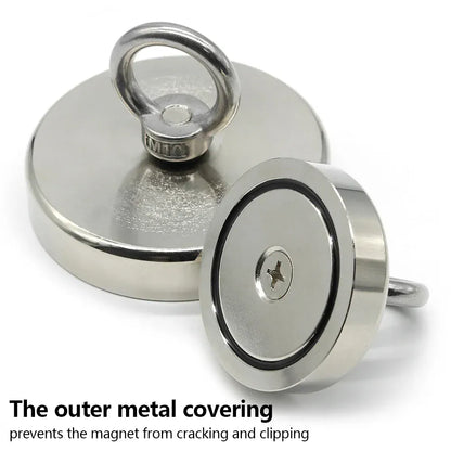D16~D42mm Super Strong Neodymium Fishing Magnet N52 Heavy Duty Rare Earth Magnet with Countersunk Hole Eyebolt Salvage Magnetic D16~D42mm Super Strong Neodymium Fishing Magnet N52 Heavy Duty Rare Earth Magnet with Countersunk Hole Eyebolt Salvage Magnetic