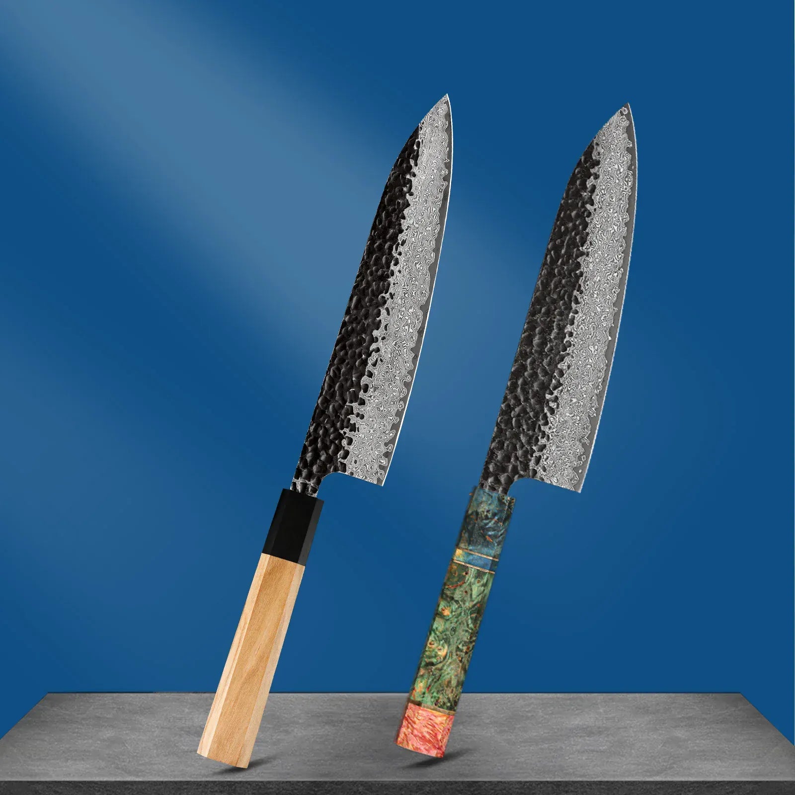 Damascus Steel Japanese Kitchen Knife, PRO Chef Knife, Handmade Damascus Steel Japanese Kitchen Knife, PRO Chef Knife, Handmade