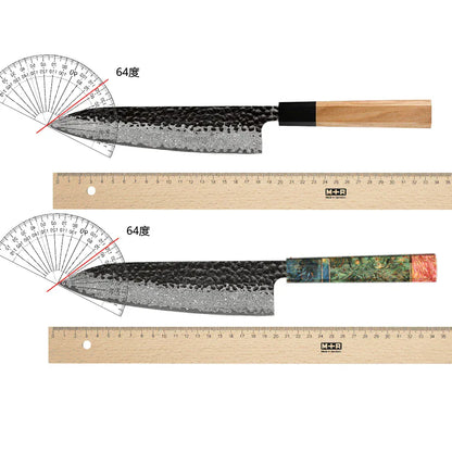 Damascus Steel Japanese Kitchen Knife, PRO Chef Knife, Handmade Damascus Steel Japanese Kitchen Knife, PRO Chef Knife, Handmade