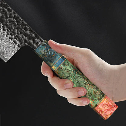 Damascus Steel Japanese Kitchen Knife, PRO Chef Knife, Handmade Damascus Steel Japanese Kitchen Knife, PRO Chef Knife, Handmade