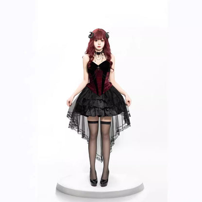 Dark Gothic Vampire Witch Costume | Women's Halloween & Cosplay S–XL Dark Gothic Vampire Witch Costume – Women's Halloween & Cosplay Set