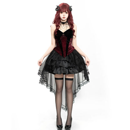 Dark Gothic Vampire Witch Costume | Women's Halloween & Cosplay S–XL Dark Gothic Vampire Witch Costume – Women's Halloween & Cosplay Set