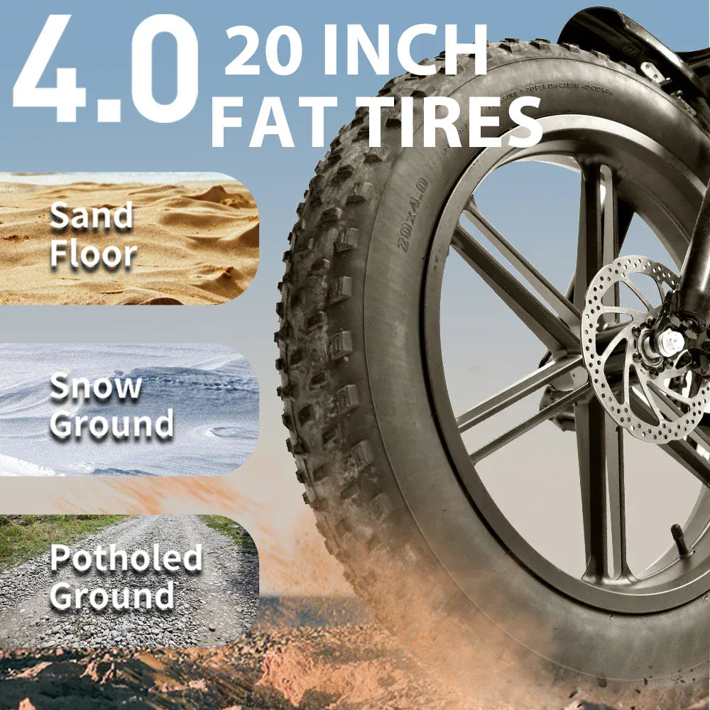 DEEPOWER QS7 Electric Bike 1500W 48V 60AH Adult Off-Road Electric Bicycle 20-inch Fat Tire Dual Battery All-Terrain Ebike DEEPOWER QS7 Electric Bike 1500W 48V 60AH Adult Off-Road Electric Bicycle 20-inch Fat Tire Dual Battery All-Terrain Ebike