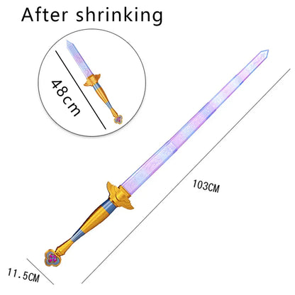 Demon Hunter Hight Quality Cosplay Rumi Sword With Symbol Outfits Prop Scalable Purple Long Sword Accessories Roleplay Prop Gift Demon Hunter Hight Quality Cosplay Rumi Sword With Symbol Outfits Prop Scalable Purple Long Sword Accessories Roleplay Prop Gift