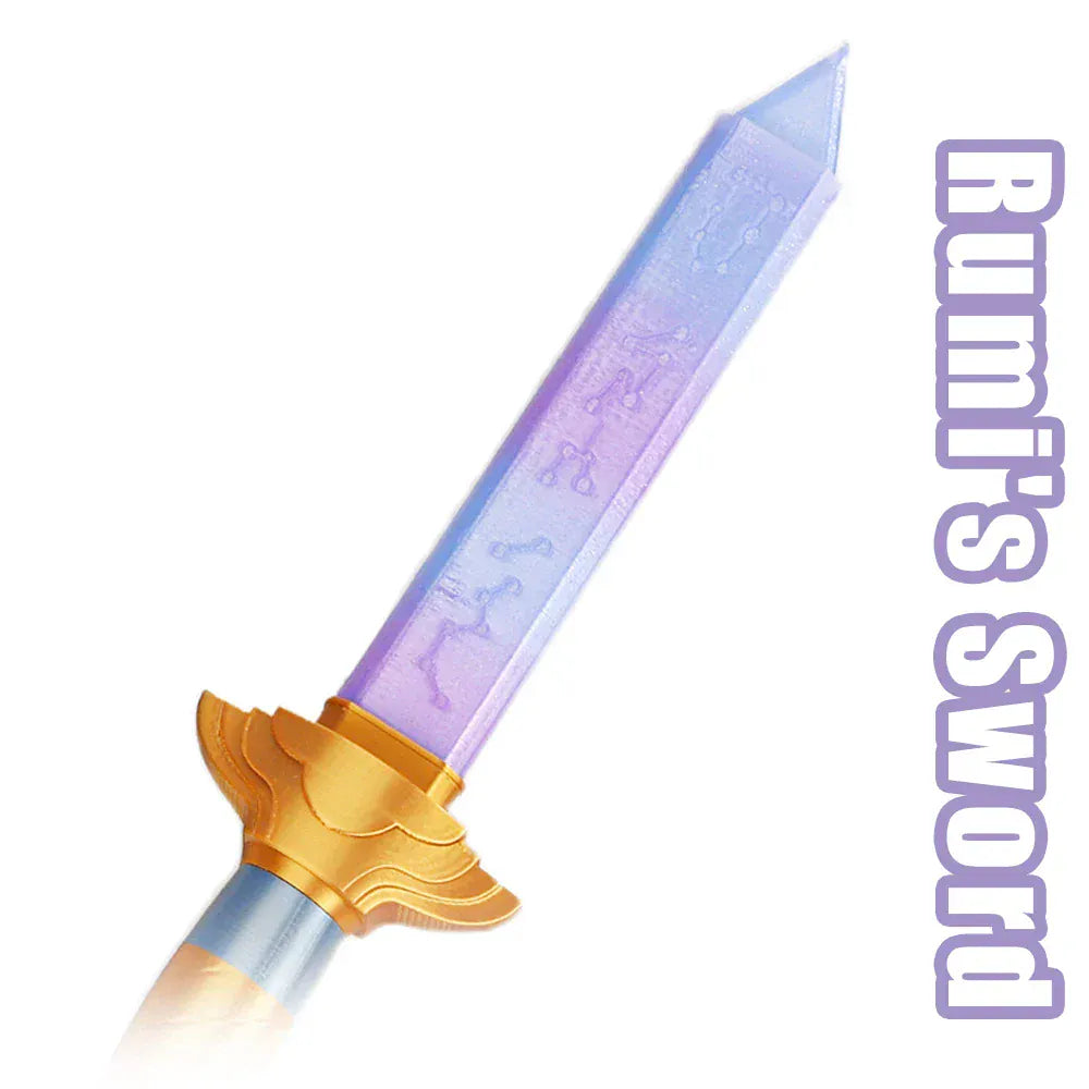Demon Hunter Hight Quality Cosplay Rumi Sword With Symbol Outfits Prop Scalable Purple Long Sword Accessories Roleplay Prop Gift Demon Hunter Hight Quality Cosplay Rumi Sword With Symbol Outfits Prop Scalable Purple Long Sword Accessories Roleplay Prop Gift