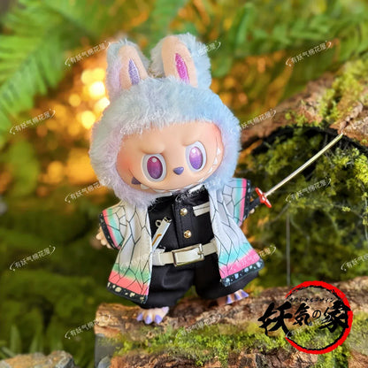 Demon Slayer: Blade Rabubu Clothes 17cm Doll Clothes For Labubu Sit Party Doll Clothes Tanjiro Clothes Demon Slayer: Blade Rabubu Clothes 17cm Doll Clothes For Labubu Sit Party Doll Clothes Tanjiro Clothes
