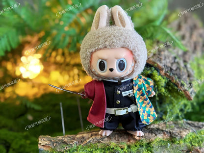 Demon Slayer: Blade Rabubu Clothes 17cm Doll Clothes For Labubu Sit Party Doll Clothes Tanjiro Clothes Demon Slayer: Blade Rabubu Clothes 17cm Doll Clothes For Labubu Sit Party Doll Clothes Tanjiro Clothes