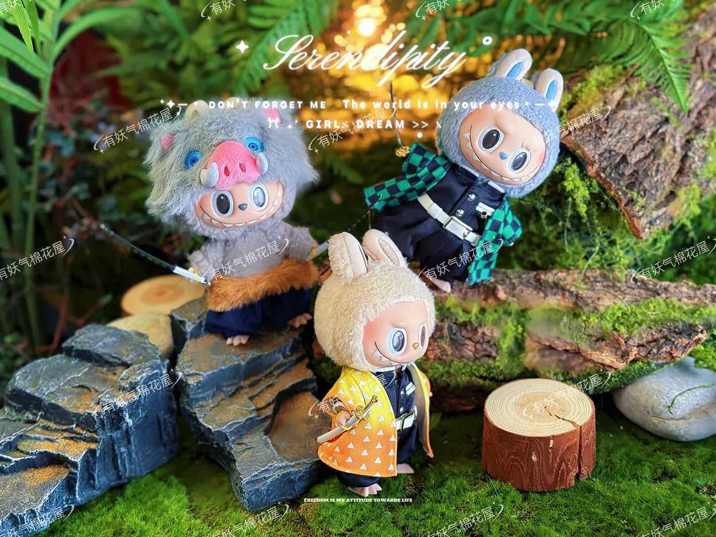 Demon Slayer: Blade Rabubu Clothes 17cm Doll Clothes For Labubu Sit Party Doll Clothes Tanjiro Clothes Demon Slayer: Blade Rabubu Clothes 17cm Doll Clothes For Labubu Sit Party Doll Clothes Tanjiro Clothes