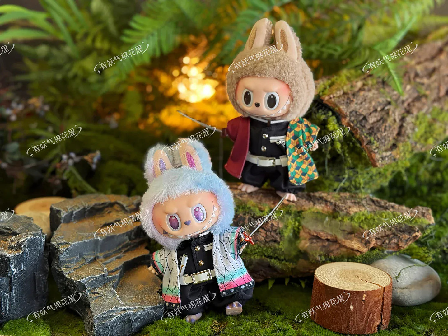 Demon Slayer: Blade Rabubu Clothes 17cm Doll Clothes For Labubu Sit Party Doll Clothes Tanjiro Clothes Demon Slayer: Blade Rabubu Clothes 17cm Doll Clothes For Labubu Sit Party Doll Clothes Tanjiro Clothes