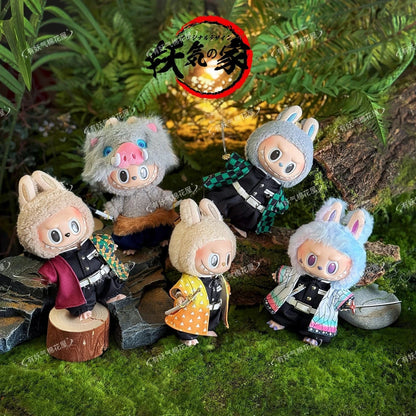 Demon Slayer: Blade Rabubu Clothes 17cm Doll Clothes For Labubu Sit Party Doll Clothes Tanjiro Clothes Demon Slayer: Blade Rabubu Clothes 17cm Doll Clothes For Labubu Sit Party Doll Clothes Tanjiro Clothes