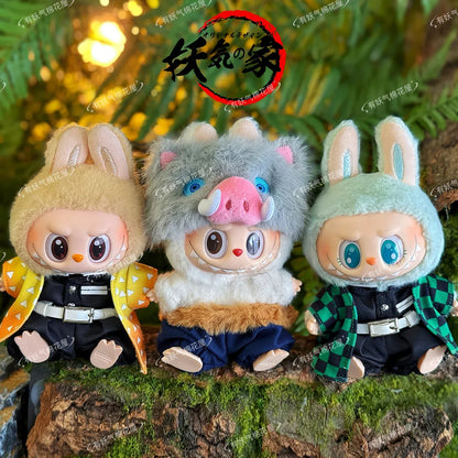 Demon Slayer: Blade Rabubu Clothes 17cm Doll Clothes For Labubu Sit Party Doll Clothes Tanjiro Clothes Demon Slayer: Blade Rabubu Clothes 17cm Doll Clothes For Labubu Sit Party Doll Clothes Tanjiro Clothes