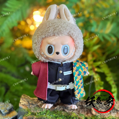 Demon Slayer: Blade Rabubu Clothes 17cm Doll Clothes For Labubu Sit Party Doll Clothes Tanjiro Clothes Demon Slayer: Blade Rabubu Clothes 17cm Doll Clothes For Labubu Sit Party Doll Clothes Tanjiro Clothes