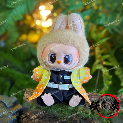 Demon Slayer: Blade Rabubu Clothes 17cm Doll Clothes For Labubu Sit Party Doll Clothes Tanjiro Clothes Demon Slayer: Blade Rabubu Clothes 17cm Doll Clothes For Labubu Sit Party Doll Clothes Tanjiro Clothes