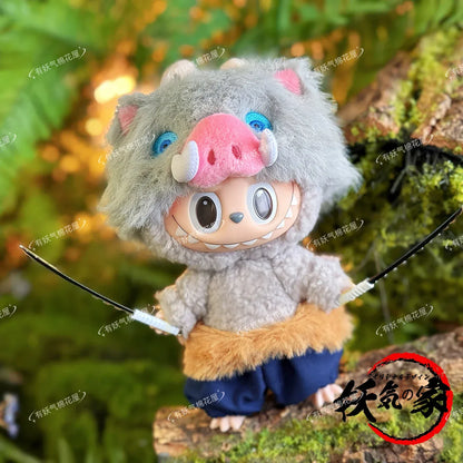 Demon Slayer: Blade Rabubu Clothes 17cm Doll Clothes For Labubu Sit Party Doll Clothes Tanjiro Clothes Demon Slayer: Blade Rabubu Clothes 17cm Doll Clothes For Labubu Sit Party Doll Clothes Tanjiro Clothes