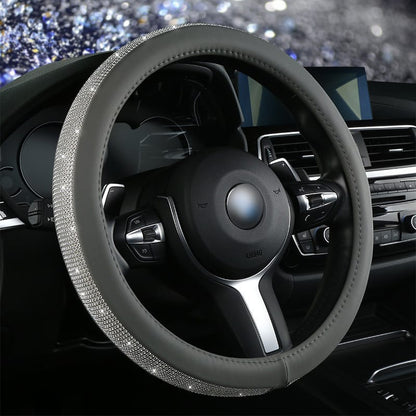 Diamond Steering Wheel Cover for Women | Bling Crystal Car Accessory – 9 Colors, 38cm Diamond Steering Wheel Cover for Women – Bling Crystal Car Accessory | 9 Colors
