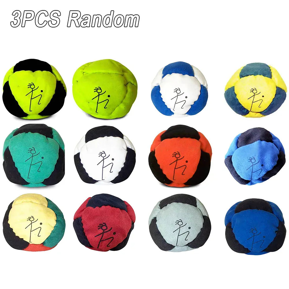 Handmade Hacky Sack Sand-Filled Footbag | 1, 3 & 5-Pack | Wahooly Dirtbag Handmade Hacky Sack | Sand-Filled Footbag for Adults – Assorted Colors
