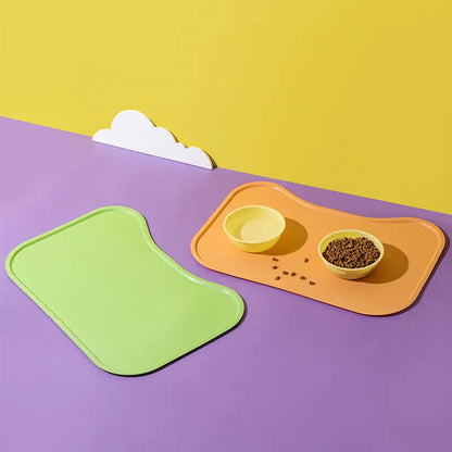 Dog Cat Bowl Food Mat with High Lips Silicone Waterproof Pet Food Feeding Pad Puppy Feeder Tray Water Cushion Snack Mat Stuff Dog Cat Bowl Food Mat with High Lips Silicone Waterproof Pet Food Feeding Pad Puppy Feeder Tray Water Cushion Snack Mat Stuff