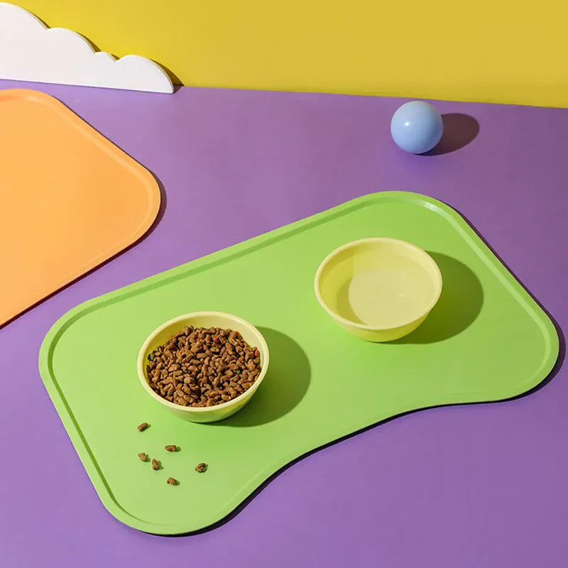 Dog Cat Bowl Food Mat with High Lips Silicone Waterproof Pet Food Feeding Pad Puppy Feeder Tray Water Cushion Snack Mat Stuff Dog Cat Bowl Food Mat with High Lips Silicone Waterproof Pet Food Feeding Pad Puppy Feeder Tray Water Cushion Snack Mat Stuff
