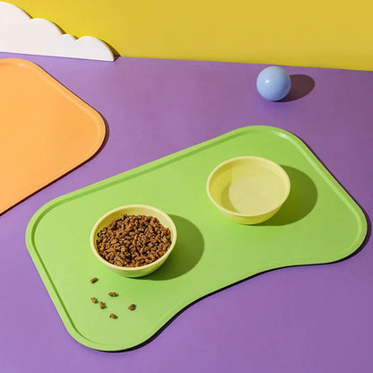 Dog Cat Bowl Food Mat with High Lips Silicone Waterproof Pet Food Feeding Pad Puppy Feeder Tray Water Cushion Snack Mat Stuff Dog Cat Bowl Food Mat with High Lips Silicone Waterproof Pet Food Feeding Pad Puppy Feeder Tray Water Cushion Snack Mat Stuff