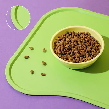Dog Cat Bowl Food Mat with High Lips Silicone Waterproof Pet Food Feeding Pad Puppy Feeder Tray Water Cushion Snack Mat Stuff Dog Cat Bowl Food Mat with High Lips Silicone Waterproof Pet Food Feeding Pad Puppy Feeder Tray Water Cushion Snack Mat Stuff