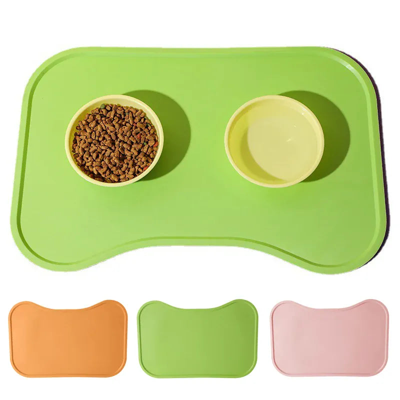 Dog Cat Bowl Food Mat with High Lips Silicone Waterproof Pet Food Feeding Pad Puppy Feeder Tray Water Cushion Snack Mat Stuff Dog Cat Bowl Food Mat with High Lips Silicone Waterproof Pet Food Feeding Pad Puppy Feeder Tray Water Cushion Snack Mat Stuff