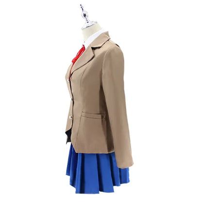 Doki Doki Literature Club cosplay costume Japanese school uniform Monika cosplay costume in stock Doki Doki Literature Club cosplay costume Japanese school uniform Monika cosplay costume in stock