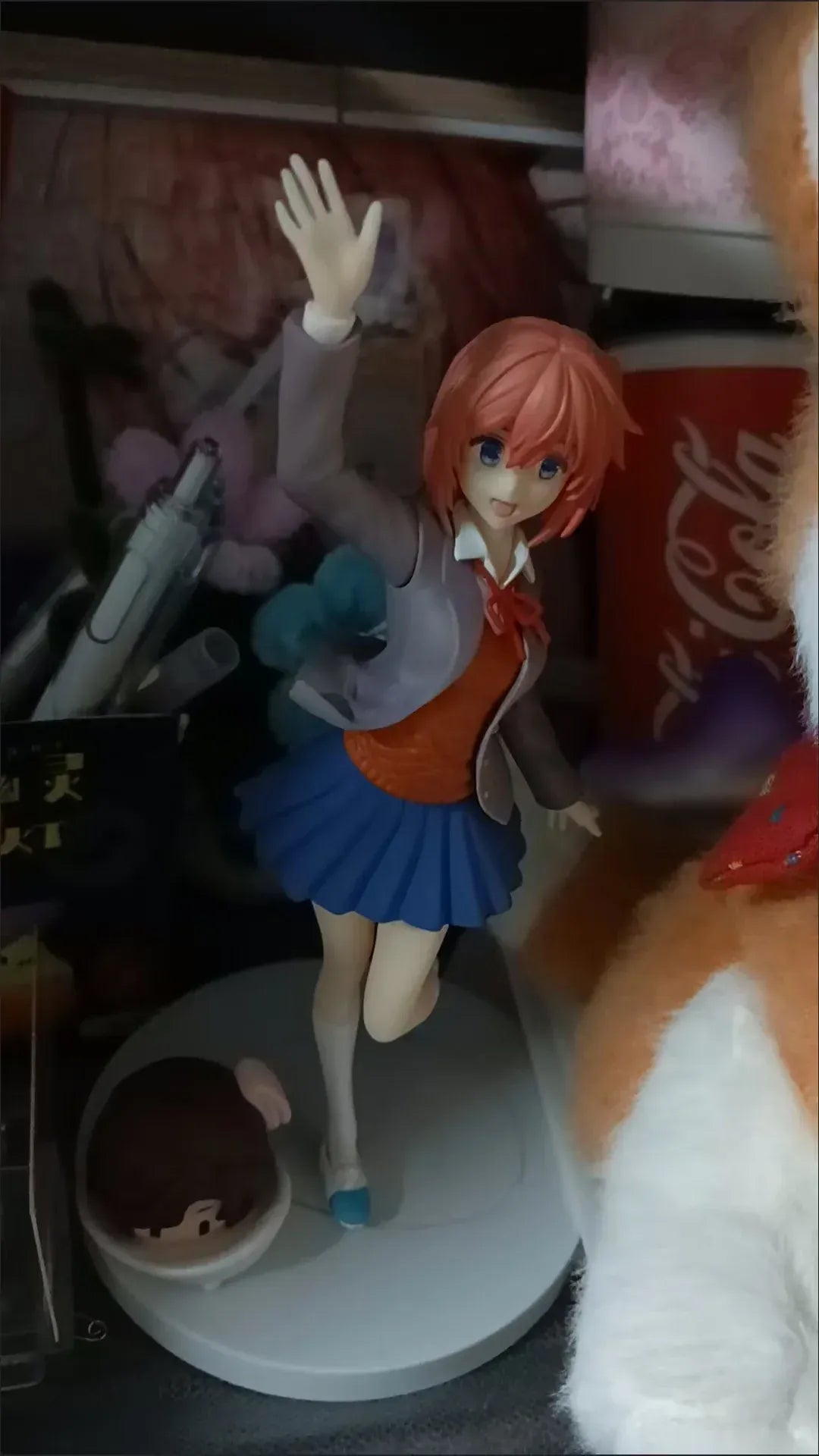 Doki Doki Literature Club! Monika Sayori Student Uniform Cute Pretty Girl Figurine Anime Toy Model Doki Doki Literature Club! Monika Sayori Student Uniform Cute Pretty Girl Figurine Anime Toy Model