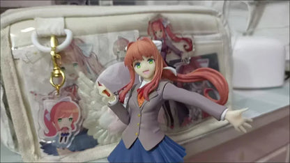 Doki Doki Literature Club! Monika Sayori Student Uniform Cute Pretty Girl Figurine Anime Toy Model Doki Doki Literature Club! Monika Sayori Student Uniform Cute Pretty Girl Figurine Anime Toy Model
