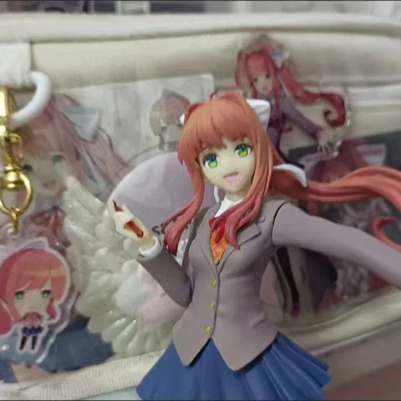 Doki Doki Literature Club! Monika Sayori Student Uniform Cute Pretty Girl Figurine Anime Toy Model Doki Doki Literature Club! Monika Sayori Student Uniform Cute Pretty Girl Figurine Anime Toy Model