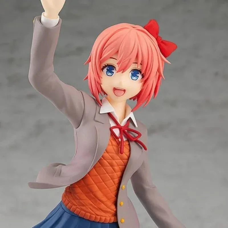 Doki Doki Literature Club! Monika Sayori Student Uniform Cute Pretty Girl Figurine Anime Toy Model Doki Doki Literature Club! Monika Sayori Student Uniform Cute Pretty Girl Figurine Anime Toy Model