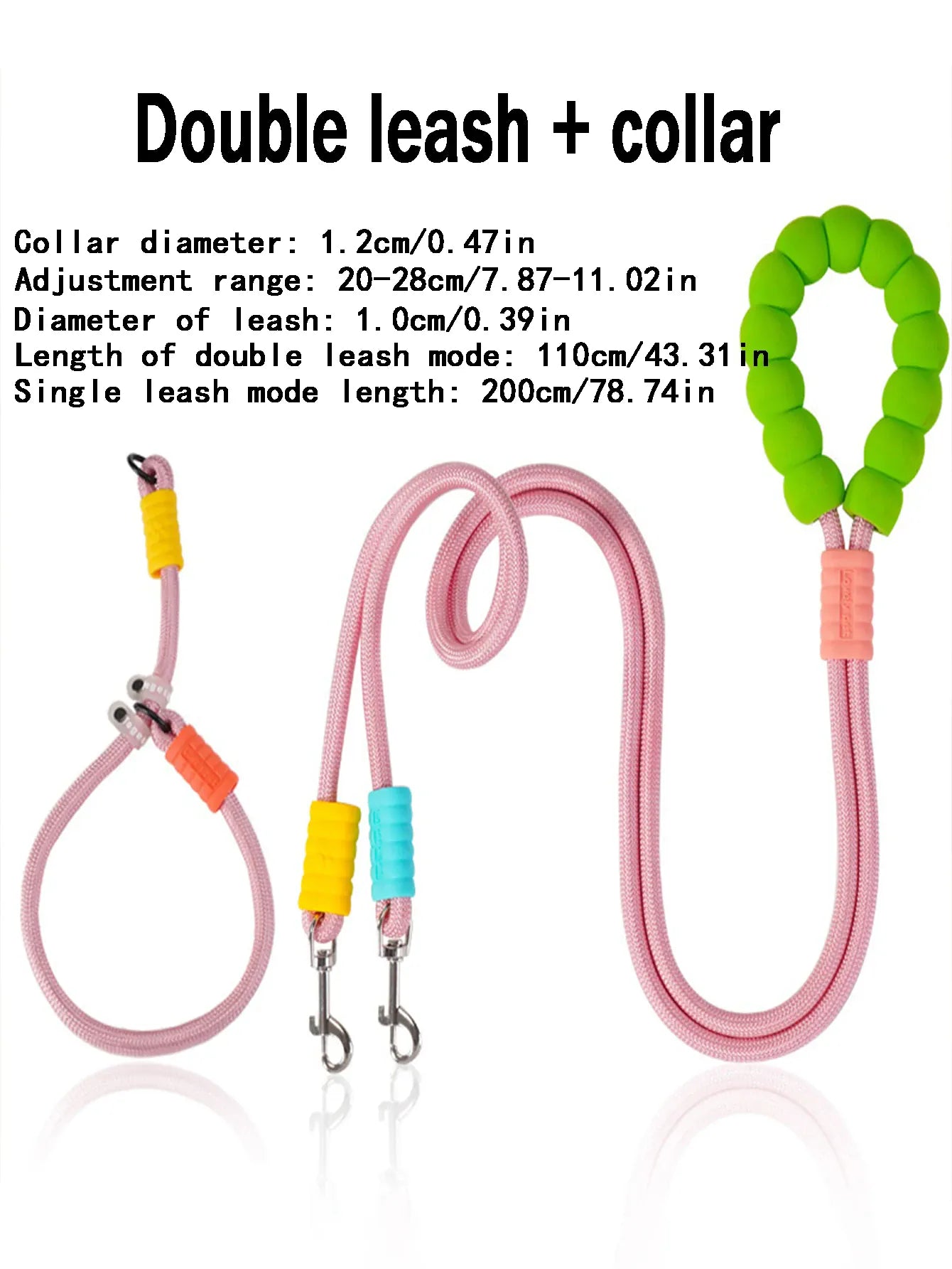 Double Dog Leash – Walk Two Dogs at Once with Coupler & P-Chain | Wahooly Double Dog Leash – Walk Two Dogs at Once with One-to-Two Coupler & P-Chain