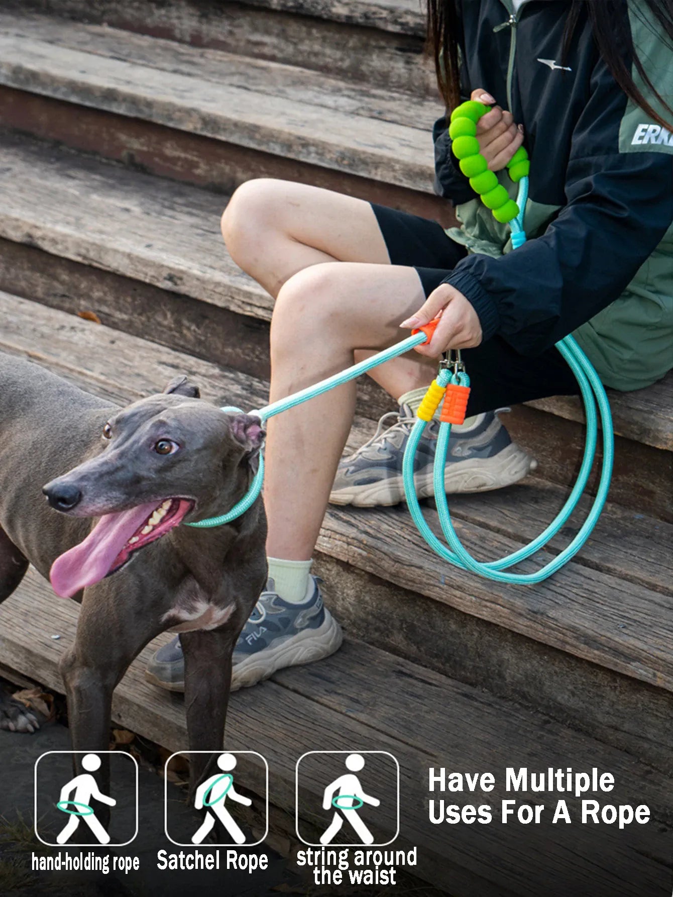 Double Dog Leash – Walk Two Dogs at Once with Coupler & P-Chain | Wahooly Double Dog Leash – Walk Two Dogs at Once with One-to-Two Coupler & P-Chain