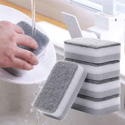 Double-sided Cleaning Spongs Household Scouring Pad Kit Double-sided Cleaning Spongs Household Scouring Pad Kit