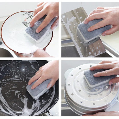 Double-sided Cleaning Spongs Household Scouring Pad Kit Double-sided Cleaning Spongs Household Scouring Pad Kit