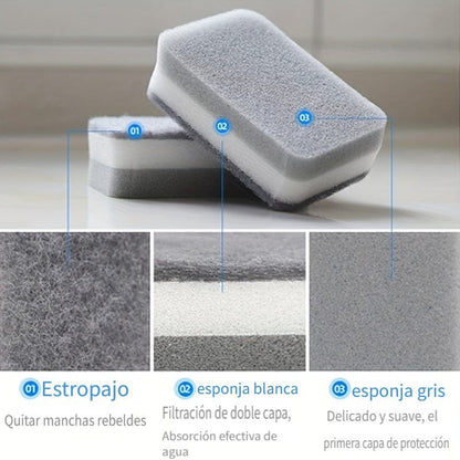 Double-sided Cleaning Spongs Household Scouring Pad Kit Double-sided Cleaning Spongs Household Scouring Pad Kit
