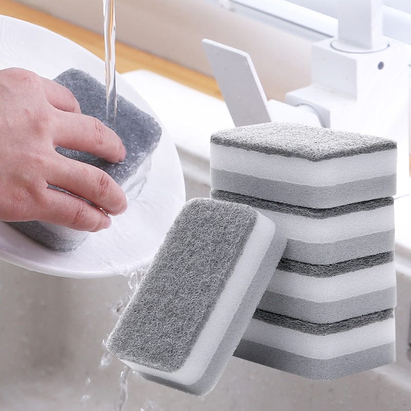 Double-sided Cleaning Spongs Household Scouring Pad Kit Double-sided Cleaning Spongs Household Scouring Pad Kit