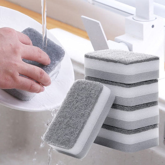 Double-sided Cleaning Spongs Household Scouring Pad Kit Double-sided Cleaning Spongs Household Scouring Pad Kit