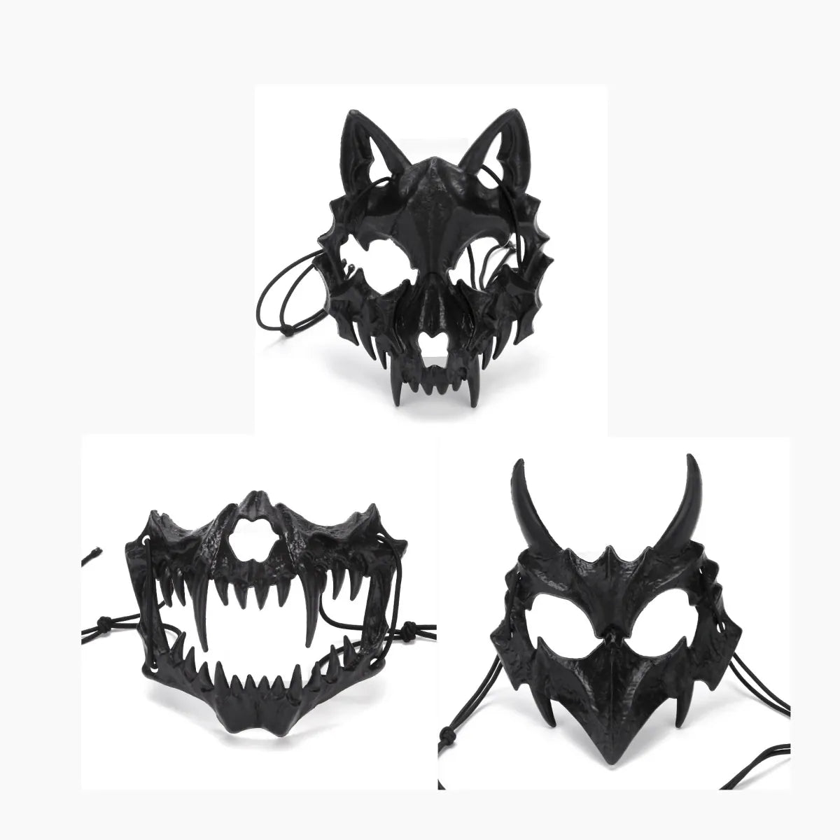 Dragon God Half Face Mask – Fierce Halloween & Cosplay Costume Mask Dragon God Half Face Mask – Fierce COS Costume Mask for Halloween & Cosplay