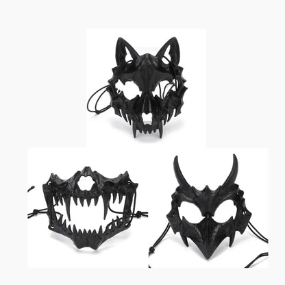 Dragon God Half Face Mask – Fierce Halloween & Cosplay Costume Mask Dragon God Half Face Mask – Fierce COS Costume Mask for Halloween & Cosplay