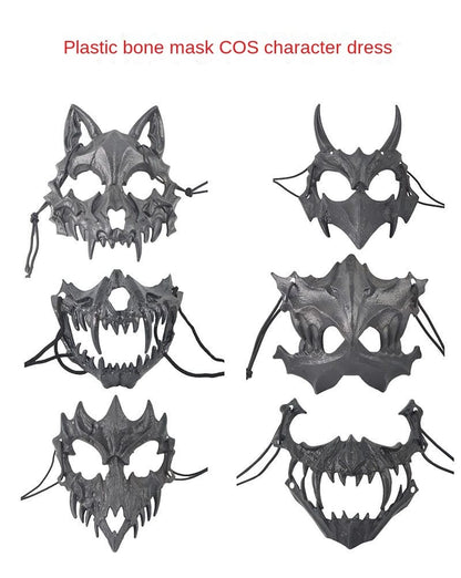 Dragon God Half Face Mask – Fierce Halloween & Cosplay Costume Mask Dragon God Half Face Mask – Fierce COS Costume Mask for Halloween & Cosplay