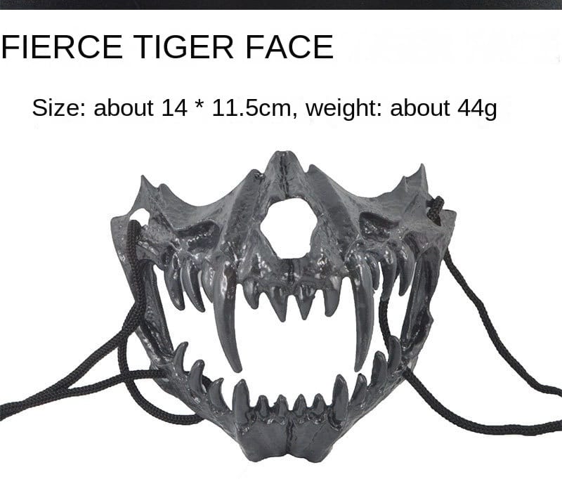 Dragon God Half Face Mask – Fierce Halloween & Cosplay Costume Mask Dragon God Half Face Mask – Fierce COS Costume Mask for Halloween & Cosplay