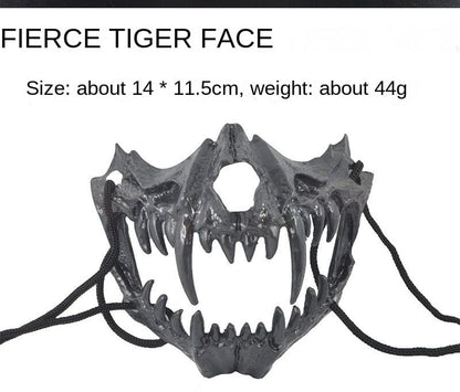 Dragon God Half Face Mask – Fierce Halloween & Cosplay Costume Mask Dragon God Half Face Mask – Fierce COS Costume Mask for Halloween & Cosplay