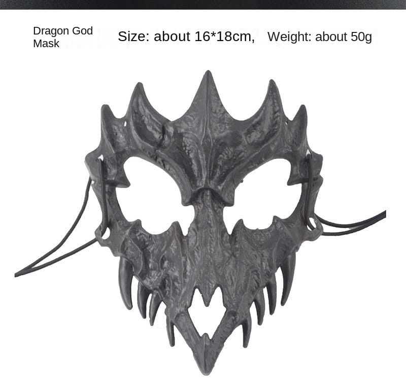 Dragon God Half Face Mask – Fierce Halloween & Cosplay Costume Mask Dragon God Half Face Mask – Fierce COS Costume Mask for Halloween & Cosplay