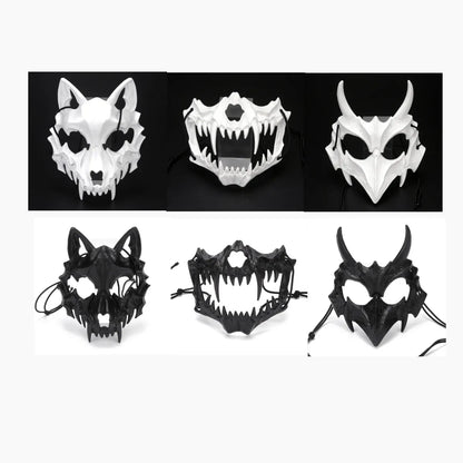 Dragon God Half Face Mask – Fierce Halloween & Cosplay Costume Mask Dragon God Half Face Mask – Fierce COS Costume Mask for Halloween & Cosplay