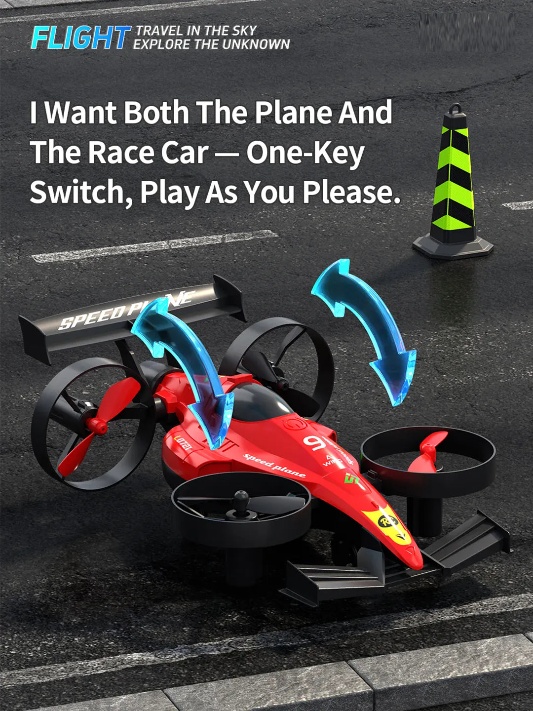 Drone 2 In 1 Flying RC Car Helicopter 2.4G Quadcopter Altitude Hold Headless Mode Remote Control Car Perfect Gift Toys for Kids Drone 2 In 1 Flying RC Car Helicopter 2.4G Quadcopter Altitude Hold Headless Mode Remote Control Car Perfect Gift Toys for Kids