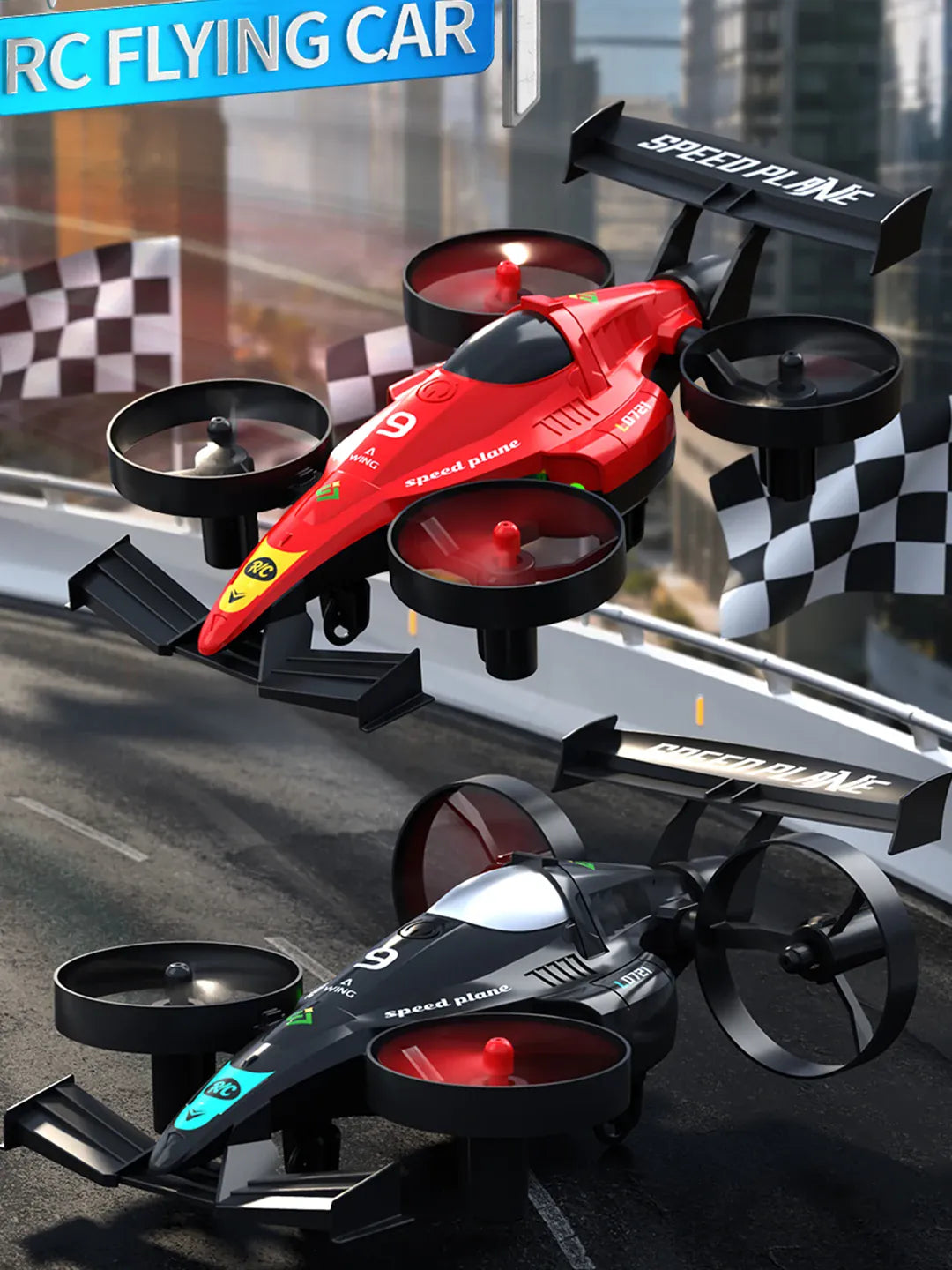 Drone 2 In 1 Flying RC Car Helicopter 2.4G Quadcopter Altitude Hold Headless Mode Remote Control Car Perfect Gift Toys for Kids Drone 2 In 1 Flying RC Car Helicopter 2.4G Quadcopter Altitude Hold Headless Mode Remote Control Car Perfect Gift Toys for Kids
